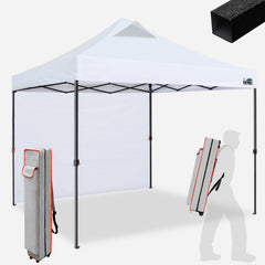 Nomatter 10x10 Steel EZ Canopy with Backwall