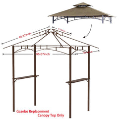 Grill BBQ Gazebo Replacement Canopy Top