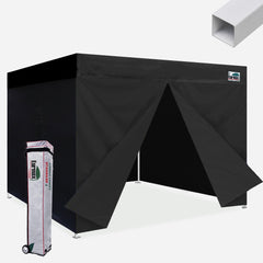 Standard 8x8 Steel Flat Top Canopy Tent with 4 Zipper Walls