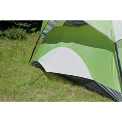 Eurmax Galvanized Non-Rust Camping Family Tent Pop Up Tent Stakes 10pc-Pack, with 4x10ft Ropes &1 Green Stopper