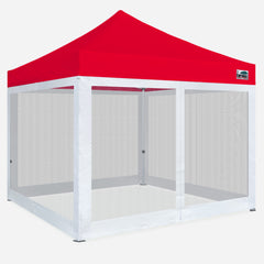 10x10 Pop Up Canopy with 4 Screen Zipper Walls