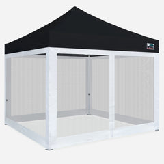10x10 Pop Up Canopy with 4 Screen Zipper Walls
