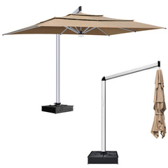Atlas 10x13FT Rectangular Cantilever Market Patio Umbrella