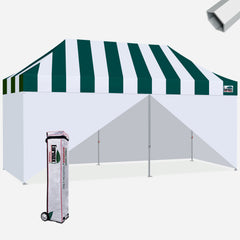 Superior Carnival 10x20 Hybrid Pop Up Canopy with Enclosure Wall Kit
