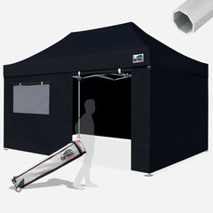 Beyond 10X15 Aluminum Instant Canopy with 4 Zipper Walls