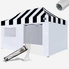Beyond Carnival 10X15 Aluminum Instant Canopy with 4 Zipper Walls