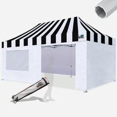 Beyond Carnival 10X20 Aluminum Instant Canopy with 4 Zipper Walls
