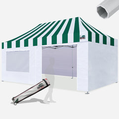Beyond Carnival 10X20 Aluminum Instant Canopy with 4 Zipper Walls
