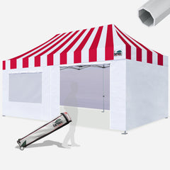 Beyond Carnival 10X20 Aluminum Instant Canopy with 4 Zipper Walls