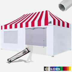 Beyond Carnival 10X20 Aluminum Instant Canopy with 4 Zipper Walls