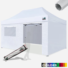 Beyond 10X15 Aluminum Instant Canopy with 4 Zipper Walls