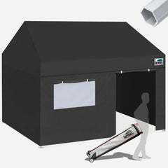 Apex Pro 10x15 Aluminum Pop Up Tent with Enclosure Wall Kit