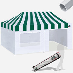 PRO Carnival 10x20 Aluminum Pop Up Tent with 4 Zipper Walls