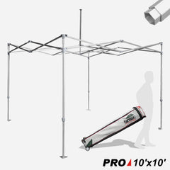 Pro 10x10 Canopy Frame with Heavy Duty Roller Bag