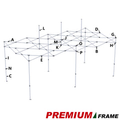 Middle Leg Cap O for 10x20 Eurmax Premium Frame