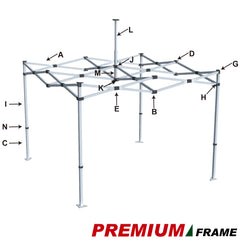 Lower Peak Bracket K for 10x10,10x15,10x20 Eurmax Premium Frame