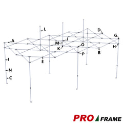 Corner Leg Slider H 2Pc Pack for 10x10,10x15,10x20 Eurmax Pro and Apex Pro Frame