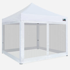 10x10 Pop Up Canopy with 4 Screen Zipper Walls