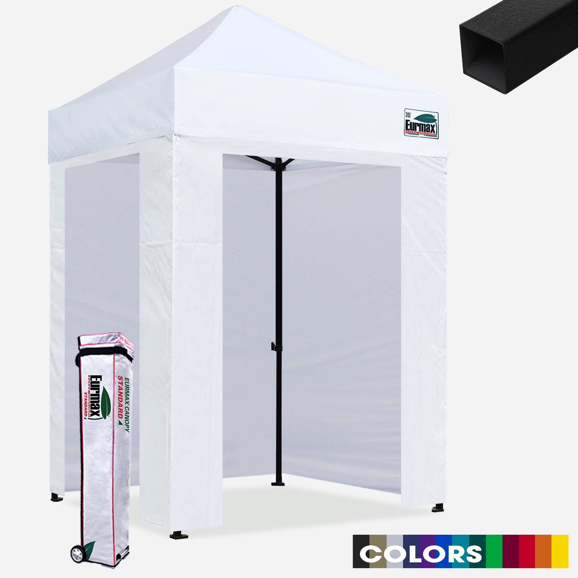 EURMAX Standard 5x5 Canopy Tent W/ 4 Zipper Walls – Eurmax