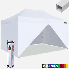 Standard 8x12 Steel Canopy Tent With 4 Zipper Walls