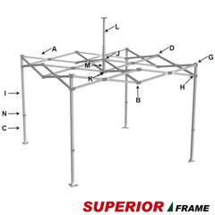 Corner Leg Cap G for 10x10,10x15,10x20 Eurmax Superior and Apex Superior Frame