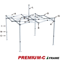 Height Adjuster N for 10x10 Eurmax Premium-C Frame