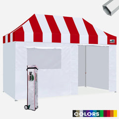 Superior Carnival 10x15 Hybrid Pop Up Canopy With 4 Zipper Walls