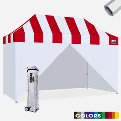 Superior Carnival 10x15 Hybrid Pop Up Canopy with Enclosure Wall Kit