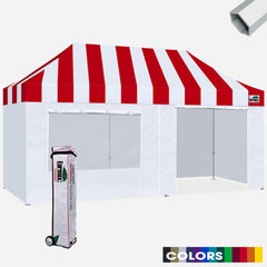 Superior Carnival 10x20 Hybrid Pop Up Canopy With 4 Zipper Walls