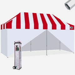 Superior Carnival 10x20 Hybrid Pop Up Canopy with Enclosure Wall Kit