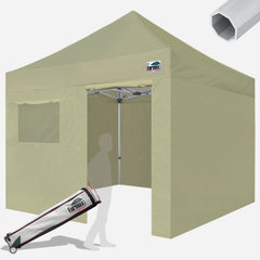 Beyond 10X10 Aluminum Instant Canopy with 4 Zipper Walls