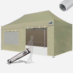Beyond 10X20 Aluminum Instant Canopy with 4 Zipper Walls