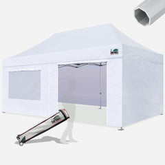 Beyond 10X20 Aluminum Instant Canopy with 4 Zipper Walls