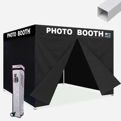 Standard 8x8 Steel Flat Top Canopy Tent with 4 Zipper Walls