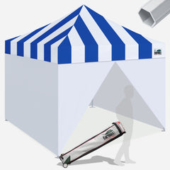 PRO Carnival 10x10 Aluminum Pop Up Tent with Enclosure Wall Kit