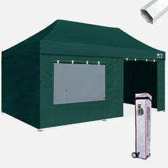 Premium 10x20 Steel Pop Up Canopy with 4 Zipper Walls