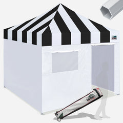 PRO Carnival 10x10 Aluminum Pop Up Tent with 4 Zipper Walls