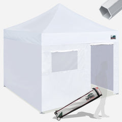 Pro 10x10 Aluminum Pop Up Tent with 4 Zipper Walls
