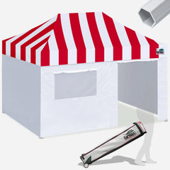 PRO Carnival 10x15 Aluminum Pop Up Tent with 4 Zipper Walls