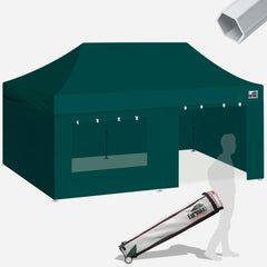 Aluminum Pop Up Tent with 4 Zipper Walls