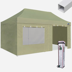 Standard 10x20 Steel Canopy Tent with 4 Zipper Walls