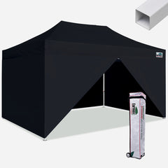 Standard 8x12 Steel Canopy Tent With 4 Zipper Walls