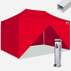 Standard 8x12 Steel Canopy Tent With 4 Zipper Walls