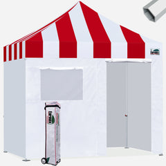 Superior Carnival 10x10 Hybrid Pop Up Canopy With 4 Zipper Walls