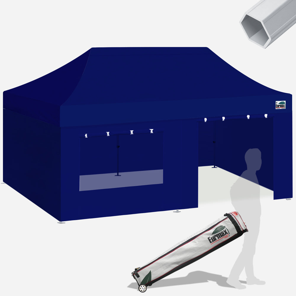 Aluminum Pop Up Tent with 4 Zipper Walls