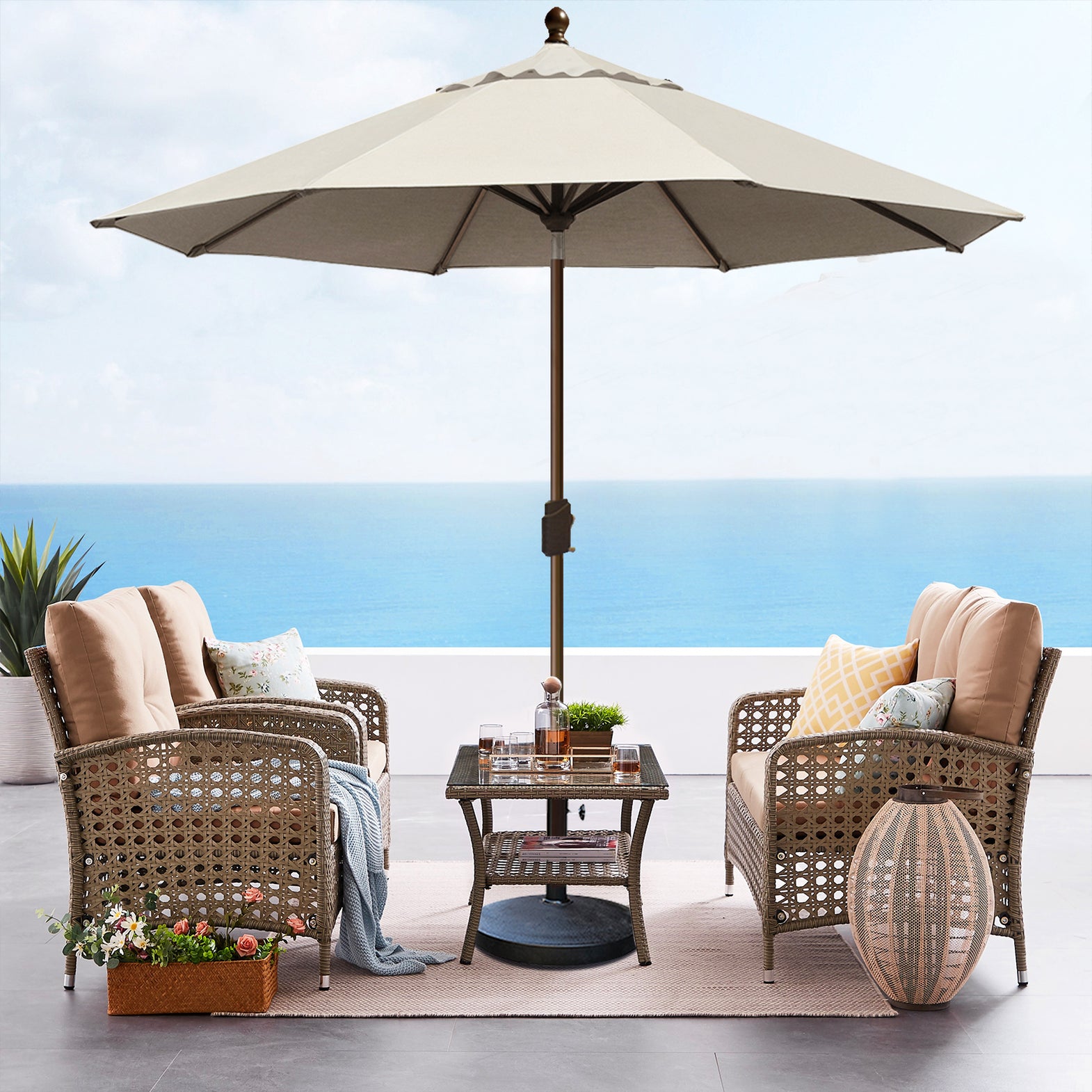 Classic 10FT Market Patio Umbrella – Eurmax