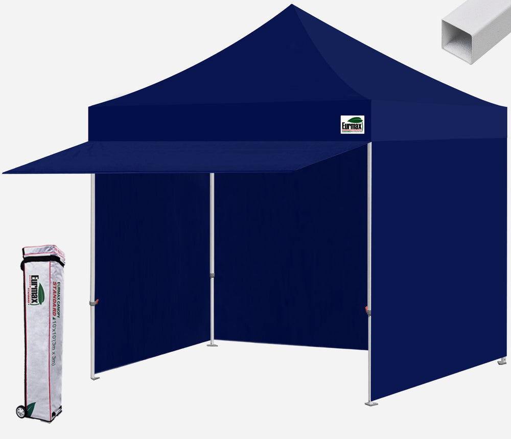 tent canopy gazebo Standard 10x10 Extended Awning Steel Canopy Tent – Eurmax