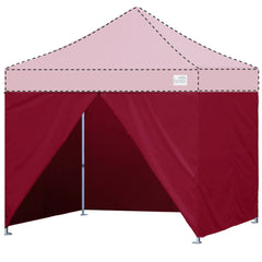 10x10 Enclosure Canopy Wall Kit with Middle Zipper Entry Door