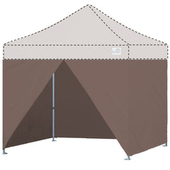 10x10 Enclosure Canopy Wall Kit with Middle Zipper Entry Door