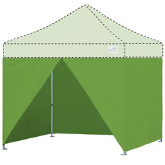 10x10 Enclosure Canopy Wall Kit with Middle Zipper Entry Door